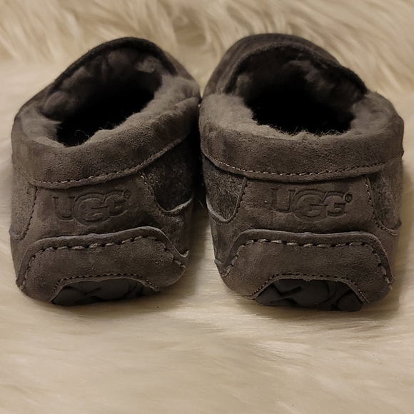 UGG Ascot Wool Lined Moccasin Slippers Gray main image 9